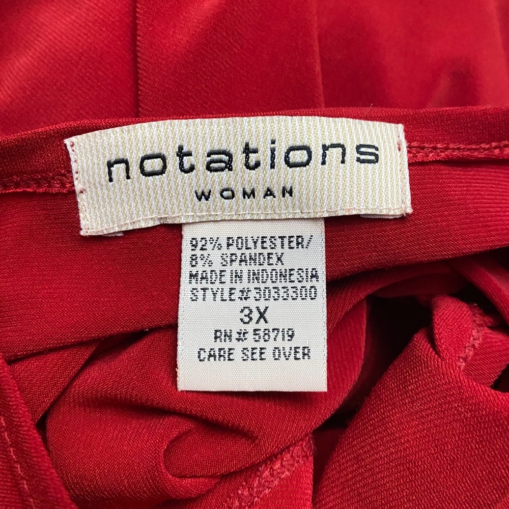 Notations Plus Size Red Blouse - image 6
